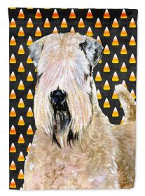 Soft Coated Wheaten Terrier Soft Coated Candy Corn Halloween Garden Flag