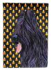 Briard Candy Corn Halloween Garden Flag