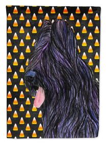 Briard Candy Corn Halloween Garden Flag