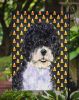 Portuguese Water Dog Candy Corn Halloween Garden Flag