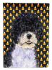 Portuguese Water Dog Candy Corn Halloween Garden Flag