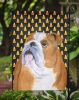 Bulldog  #3 Candy Corn Halloween Garden Flag