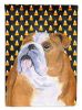 Bulldog  #3 Candy Corn Halloween Garden Flag