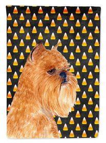 Brussels Griffon #3 Candy Corn Halloween Garden Flag