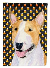 Bull Terrier1 Style # 2 Candy Corn Halloween Garden Flag