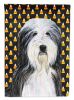 Bearded Collie #2 Candy Corn Halloween Garden Flag