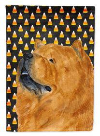Chow Chow #2 Candy Corn Halloween Garden Flag