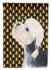 Dandie Dinmont Terrier Candy Corn Halloween Garden