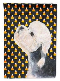 Dandie Dinmont Terrier Candy Corn Halloween Garden