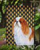 English Toy Spaniel Candy Corn Halloween Garden Flag