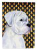 Boxer #3 Candy Corn Halloween Garden Flag