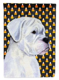 Boxer #3 Candy Corn Halloween Garden Flag