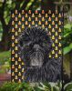 Affenpinscher Candy Corn Halloween Garden Flag
