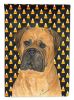 Bullmastiff Candy Corn Halloween Garden Flag