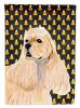 Cocker Spaniel #4 Candy Corn Halloween Garden Flag