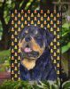 Rottweiler Candy Corn Halloween Garden Flag