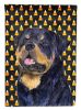Rottweiler Candy Corn Halloween Garden Flag