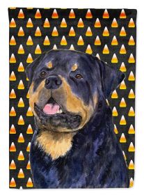 Rottweiler Candy Corn Halloween Garden Flag