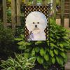 Bichon Frise #2 Candy Corn Halloween Garden Flag