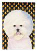 Bichon Frise #2 Candy Corn Halloween Garden Flag