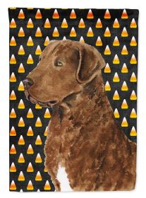 Chesapeake Bay Retriever Candy Corn Halloween Garden Flag