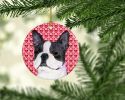 Boston Terrier #2 Valentine's Day Ceramic Ornament