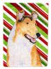 Collie #3 Candy Cane Christmas Garden Flag