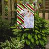Borzoi/Russian Wolfhound Candy Cane Christmas Garden Flag