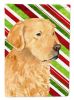 Golden Retriever Candy Cane Christmas Garden Flag