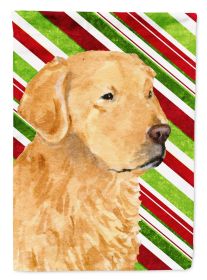 Golden Retriever Candy Cane Christmas Garden Flag