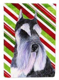 Schnauzer #4 Candy Cane Christmas Garden Flag