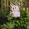 Maltese Candy Cane Christmas Garden Flag