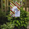 Bedlington Terrier Candy Cane Christmas Garden Flag