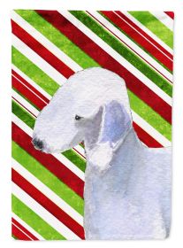 Bedlington Terrier Candy Cane Christmas Garden Flag