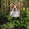 Bulldog #3 Candy Cane Christmas Garden Flag