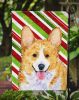 Corgi #3 Candy Cane Christmas Garden Flag