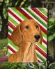 Dachshund #6 Candy Cane Christmas Garden Flag