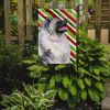 Keeshond Candy Cane Christmas Garden Flag