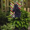 Briard Candy Cane Christmas Garden Flag