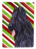 Briard Candy Cane Christmas Garden Flag