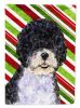 Portuguese Water Dog Candy Cane Christmas Garden Flag