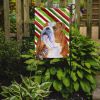Bulldog #4 Candy Cane Christmas Garden Flag
