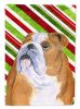 Bulldog #4 Candy Cane Christmas Garden Flag