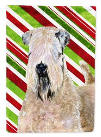 Soft Coated Wheaten Terrier Candy Cane Christmas Garden Flag