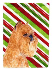 Brussels Griffon #5 Candy Cane Christmas Garden Flag