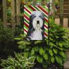 Bearded Collie #2 Candy Cane Christmas Garden Flag