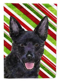 Australian Kelpie  Candy Cane Christmas Garden Flag