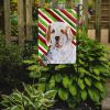 Clumber Spaniel Candy Cane Christmas Garden Flag