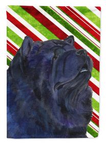 Chow Chow Candy Cane Christmas Garden Flag