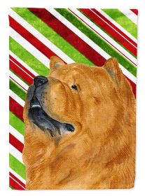 Chow Chow #2 Candy Cane Christmas Garden Flag